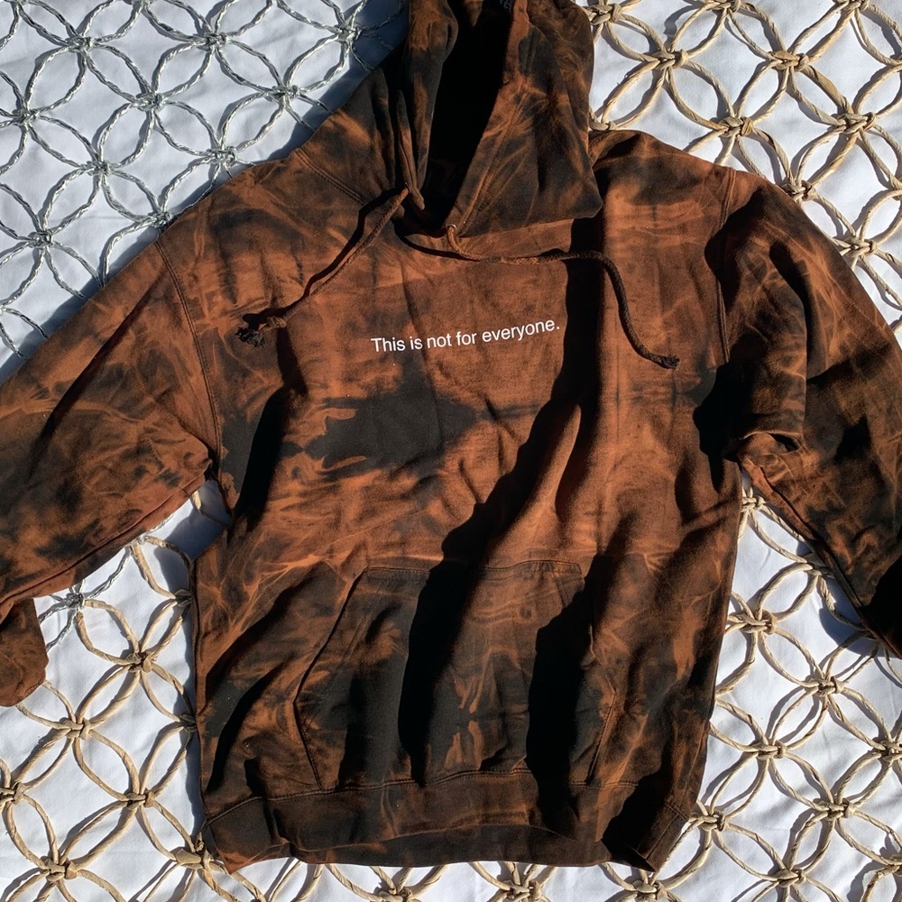 La Tole Black Brown Hoodie Large